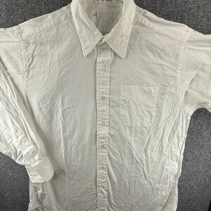 Gitman Bros 16 33 Cotton TTX Oxford USA Pinpoint Point White Shirt Men American
